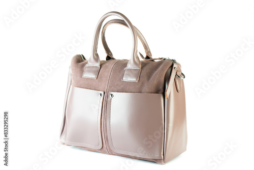 Fashion bag handbag women clutch on white background isolated