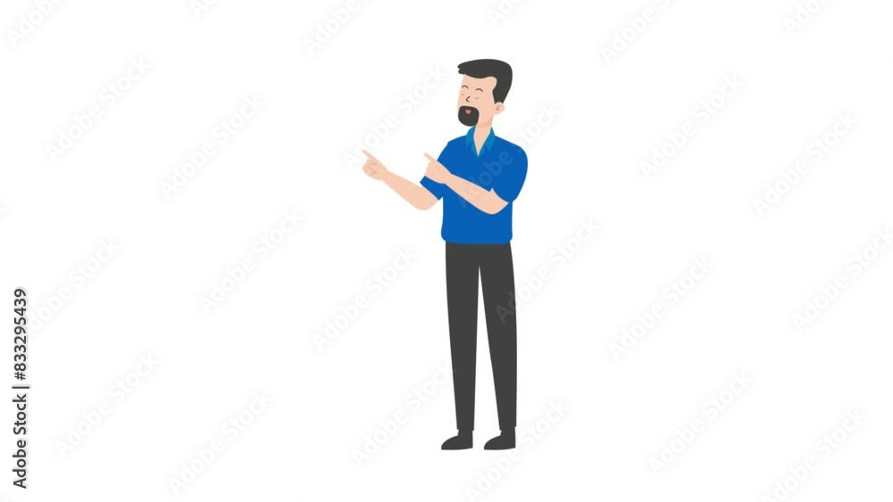 Delivery Man Pointing Delivery Man Pointing