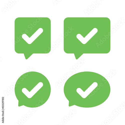 Check Mark Message Bubbles