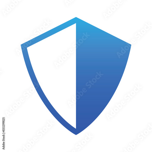 Half Shadow Shield Gradient Style