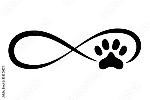 Infinite Loop With Paw Print
