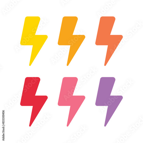 Lightning Bolt Multiple Colours Set