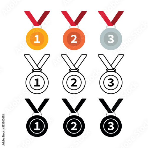 Medals Set Multiple Styles