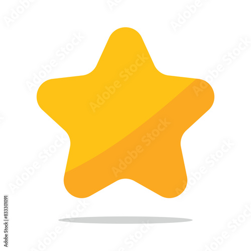 Rounded Star Flat Style