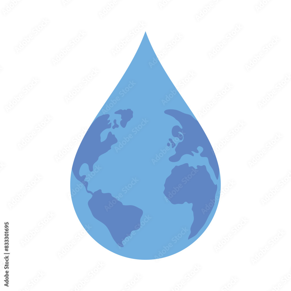 Fototapeta premium Water Droplet Globe