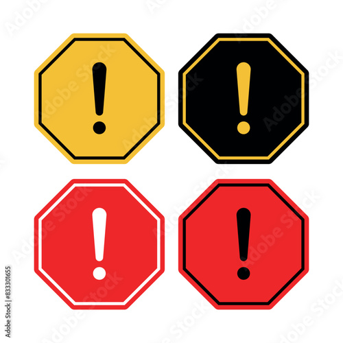 Warning Signs Hexagon