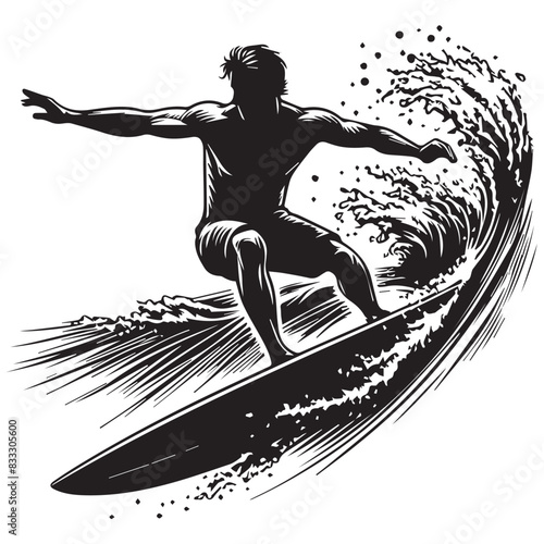 silhouette of a surfer
