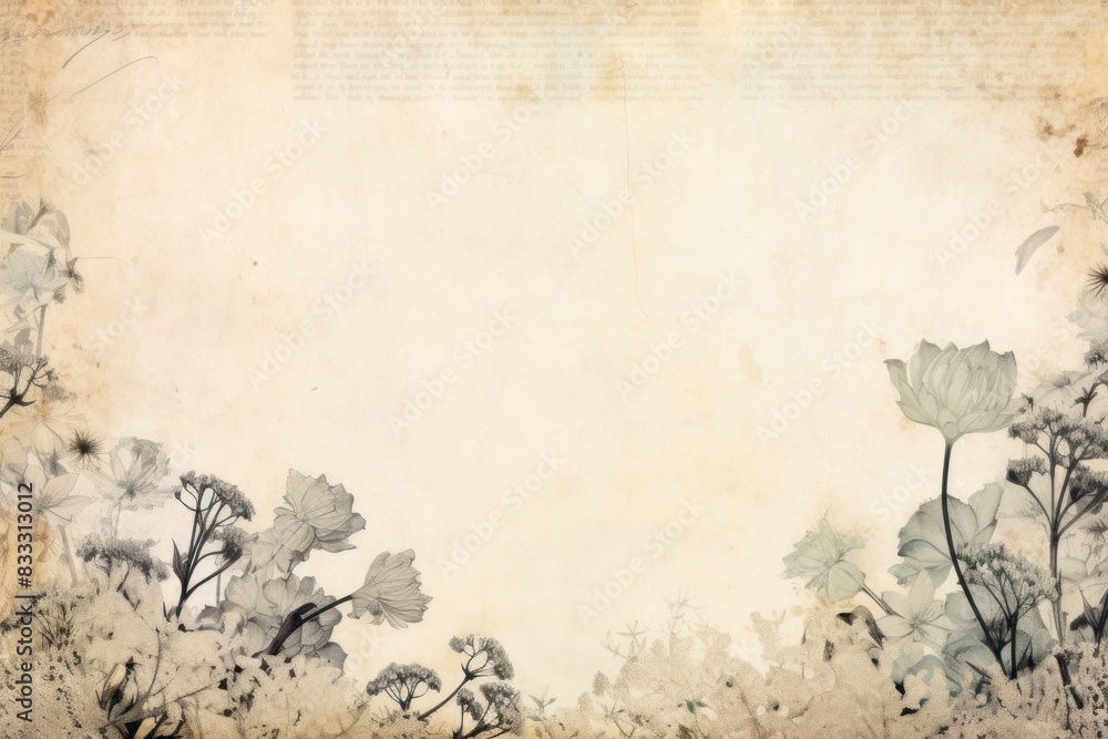 Dried flowers ephemera border backgrounds plant paper. Dried flowers ephemera border backgrounds plant paper.