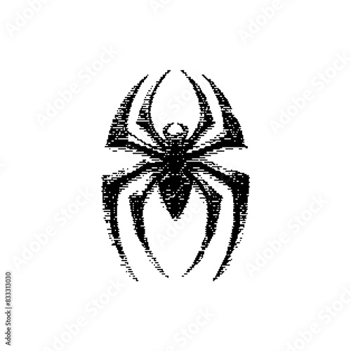 Ancient Spider Dithering Bitmap Vector
