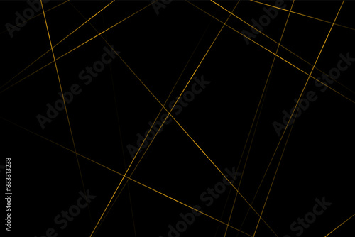 Wallpaper Mural Abstract black with gold lines, triangles background modern design. Vector illustration EPS 10. Torontodigital.ca