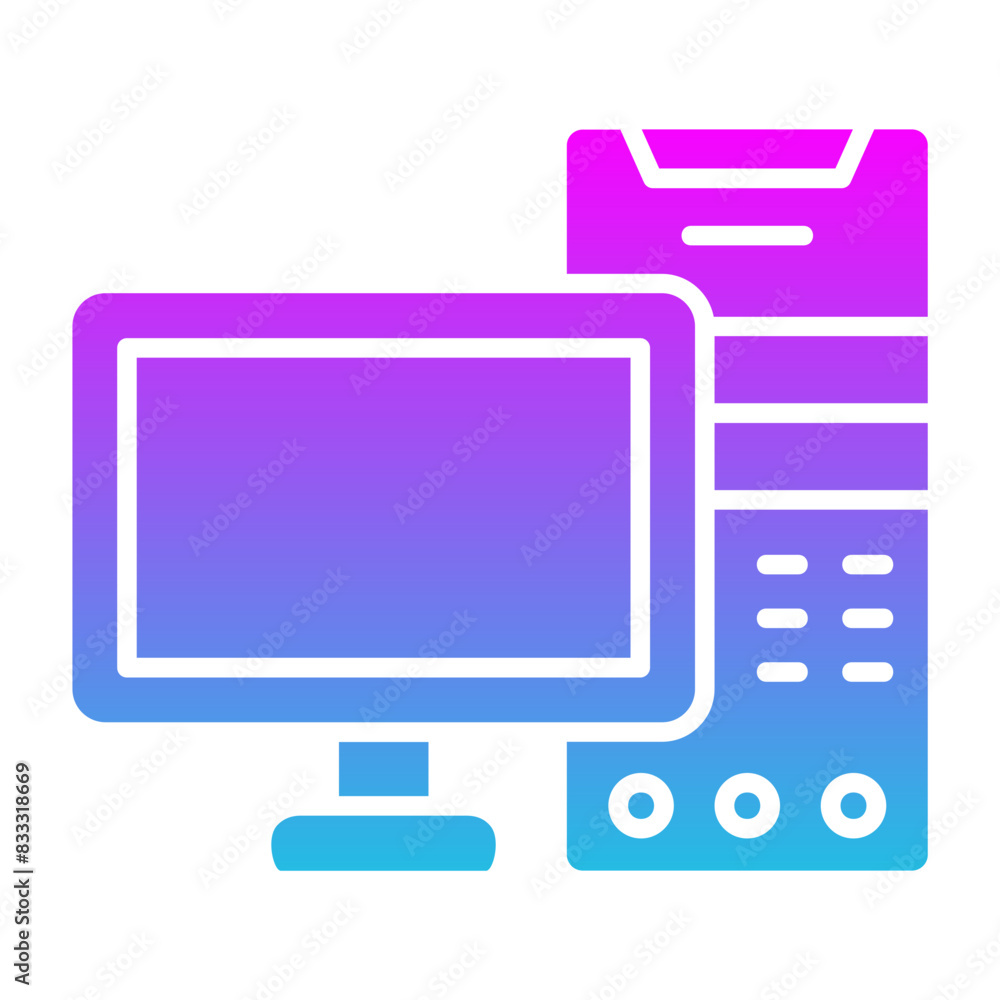 Tower Computer Icon Tower Computer Icon