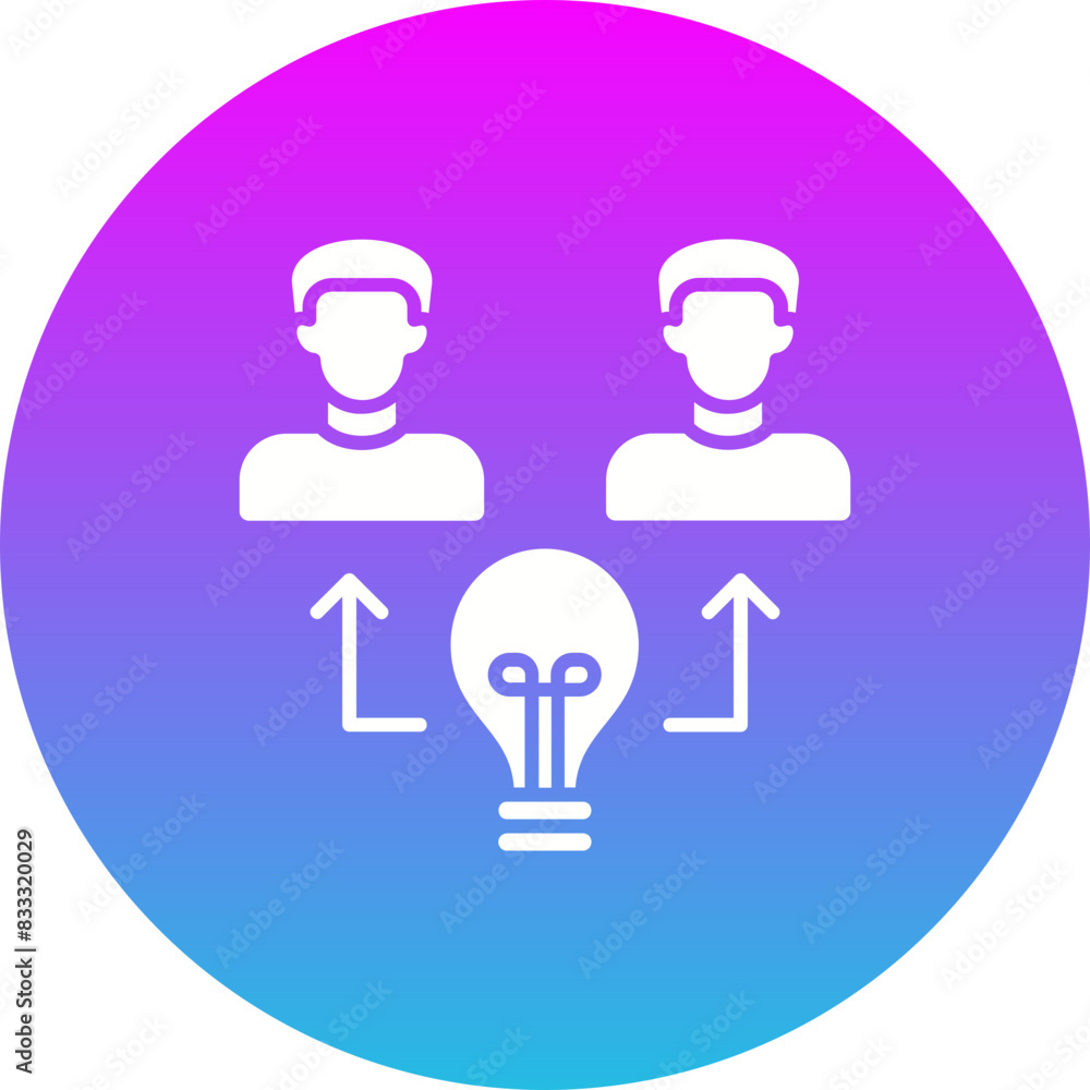 Idea Sharing Icon Idea Sharing Icon