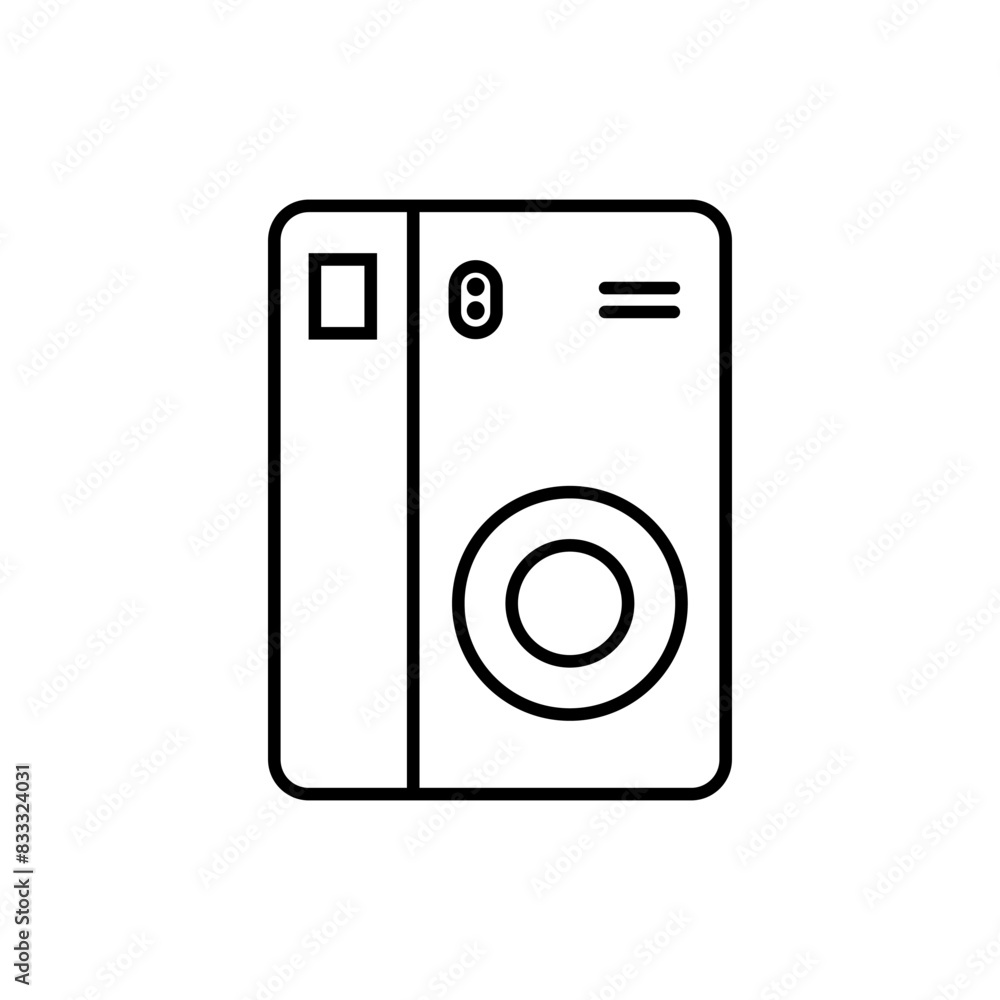 Vector camera icon on white background Vector camera icon on white background
