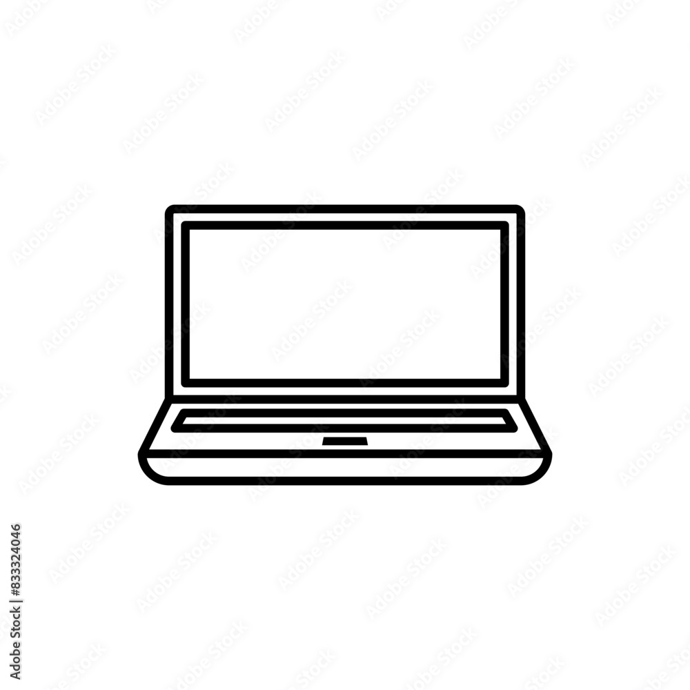 Vector of laptop icon isolated on white background Vector of laptop icon isolated on white background