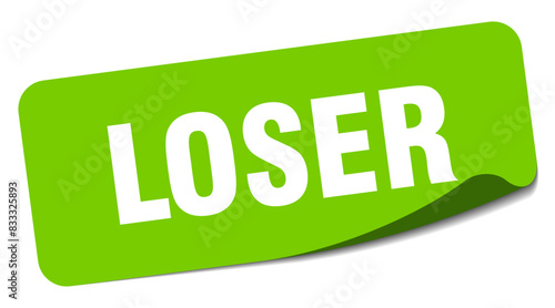loser sticker. loser label