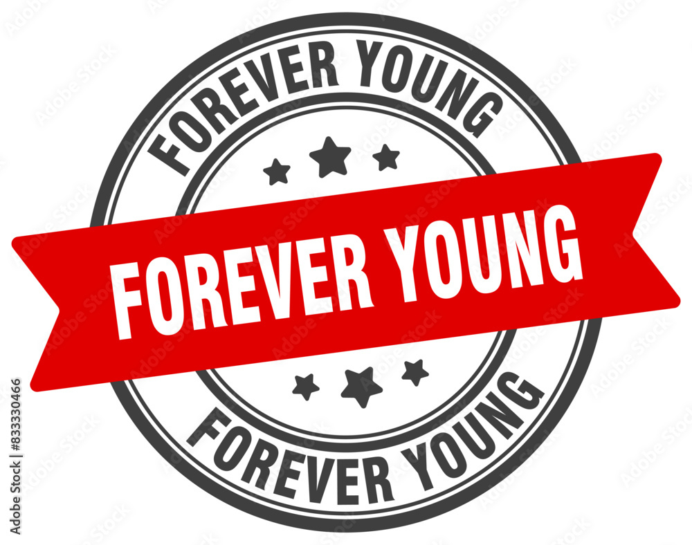 forever young stamp. forever young label on transparent background. round sign forever young stamp. forever young label on transparent background. round sign