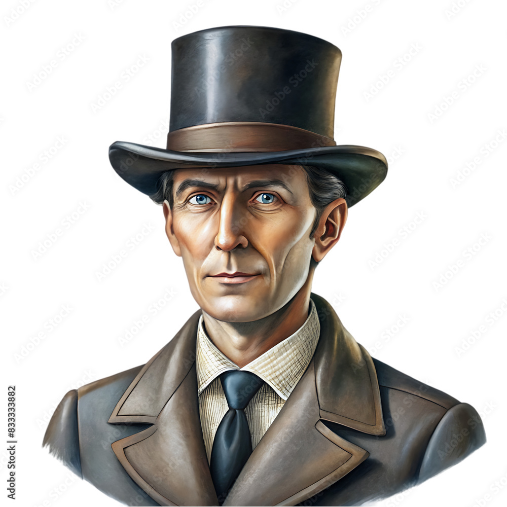 hand drawn top hat silhouette set hand drawn top hat silhouette set