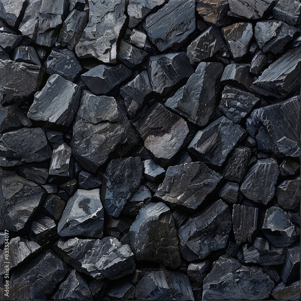 Pile of black slate rocks Pile of black slate rocks