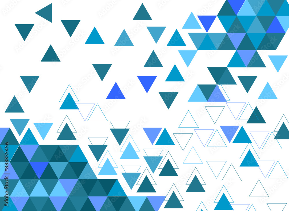 Abstract blue triangle geometric background Abstract blue triangle geometric background