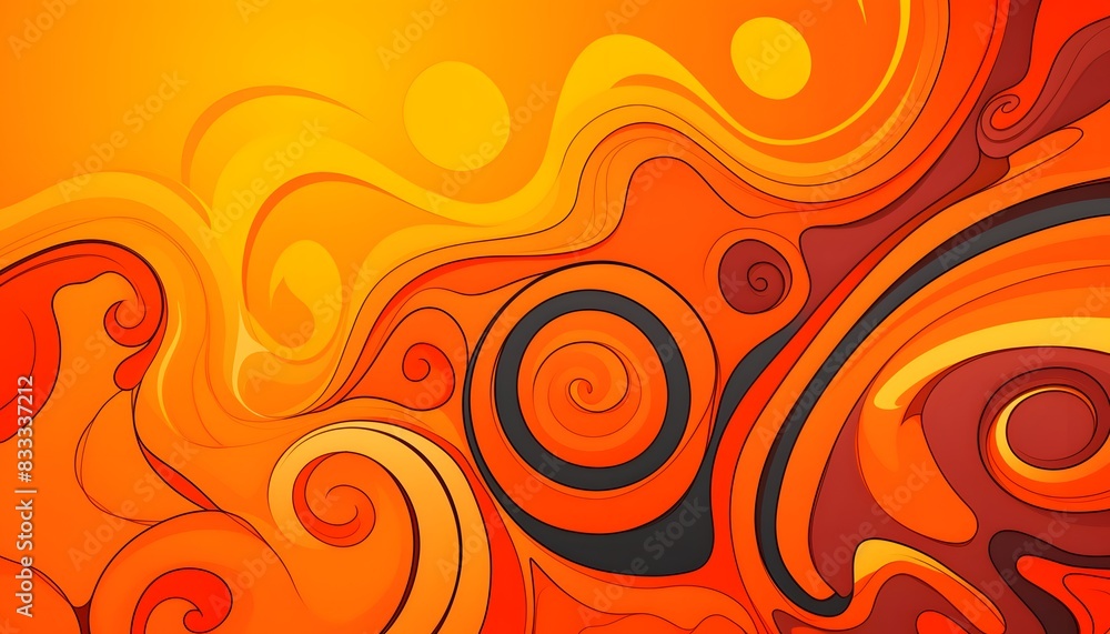 orange retro groovy background orange retro groovy background