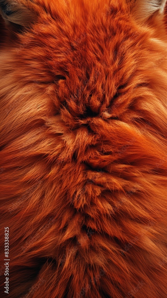 Fototapeta premium A texture of orange soft fur.