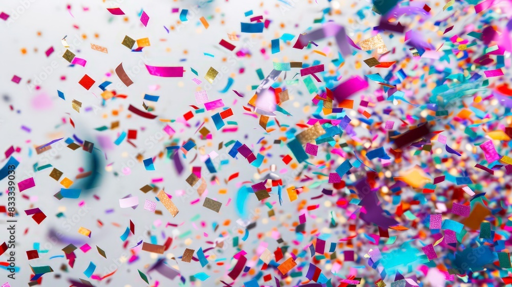The fun of a surprise confetti bomb during a virtual party, bringing a burst of color to the online celebration. The fun of a surprise confetti bomb during a virtual party, bringing a burst of color to the online celebration.