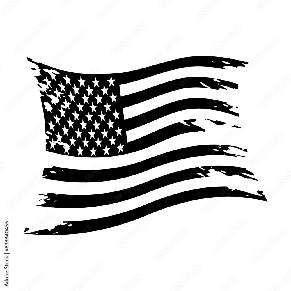 Black and white American flag - USA Flag - US Flag Cut File - American Flag- 4th of July Stencil - Distressed American Flag US Vetarans Black and white American flag - USA Flag - US Flag Cut File - American Flag- 4th of July Stencil - Distressed American Flag US Vetarans