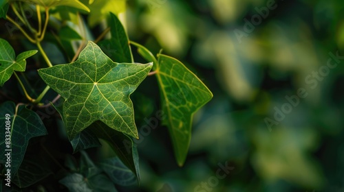 Leaf with a Green Star