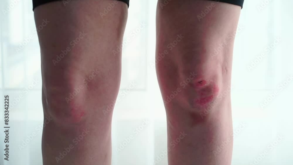 disinfection, wound, leg, knee, scratch, bruise, fracture, antiseptic ...