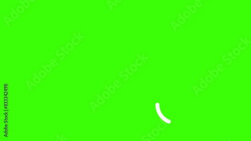 animated line wind icon windy weather icon line wind blows simple 4k looping green screen