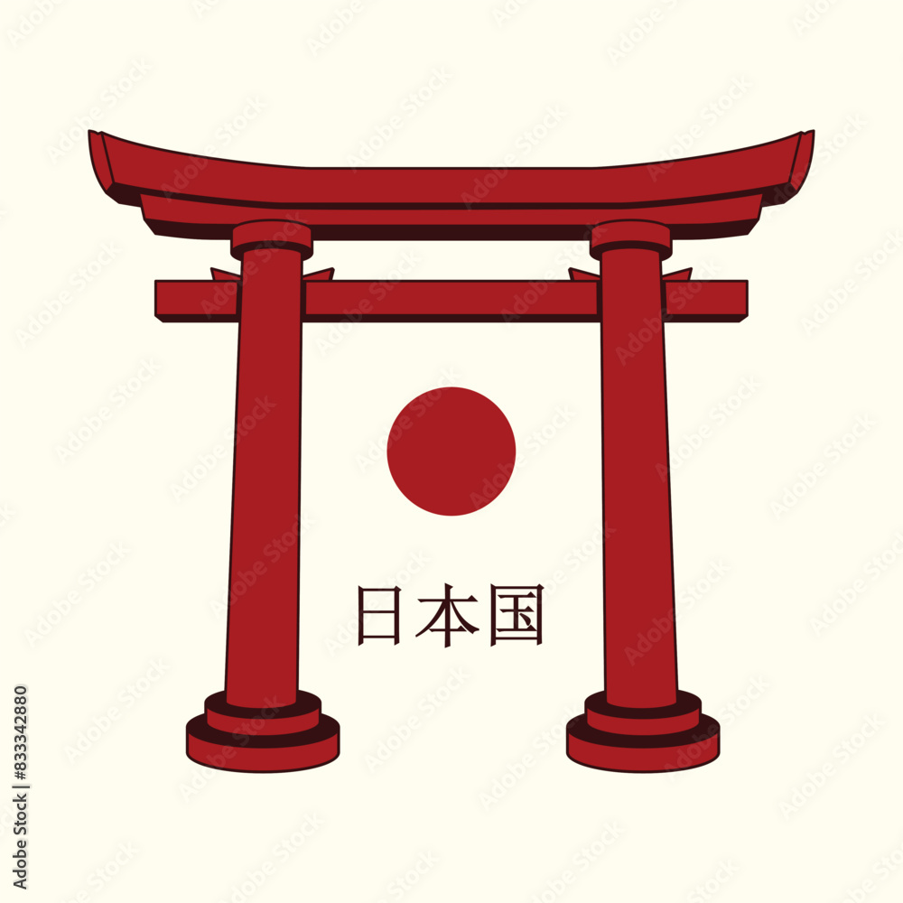 Japanese elegant icon illustration vector Japanese elegant icon illustration vector