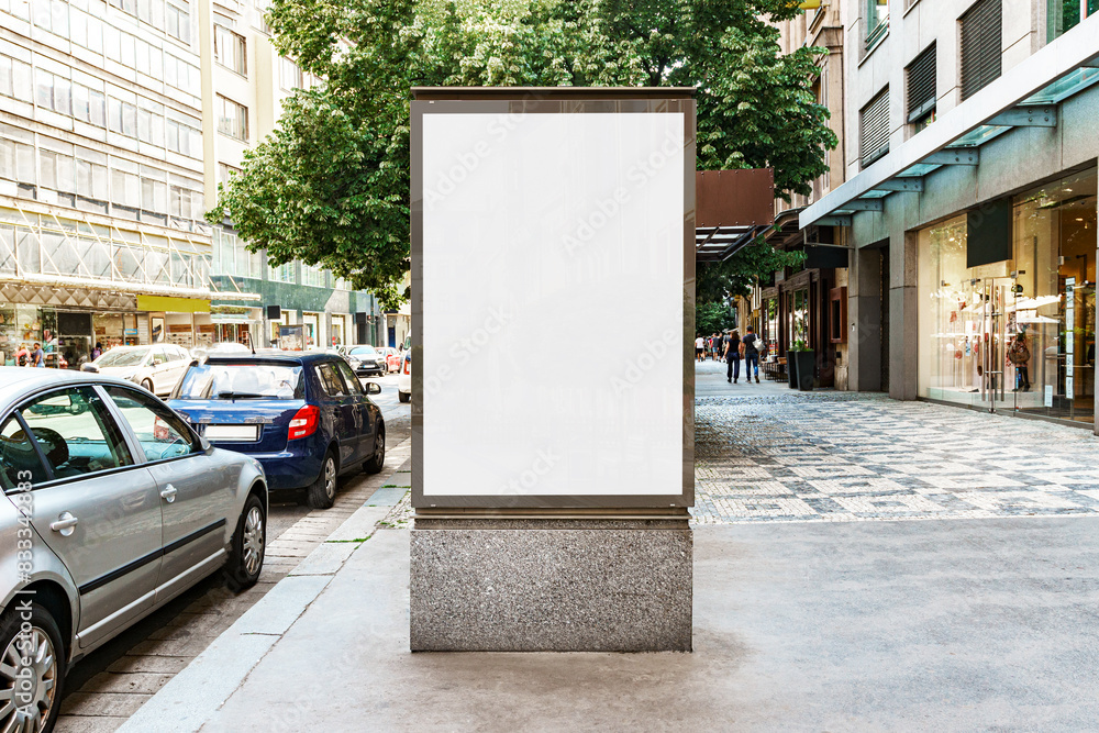 Poster Wall Mockup Template Street Outdoor Glued Advertisement Poster Wall Mockup Template Street Outdoor Glued Advertisement