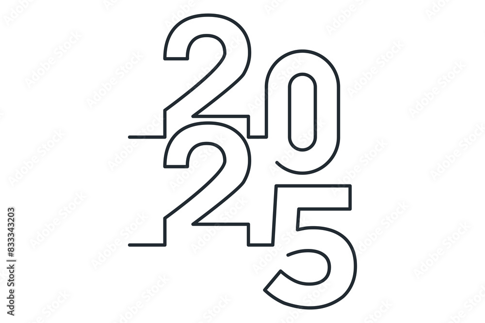 2025 Happy New Year logo design vector 2025 Happy New Year logo design vector