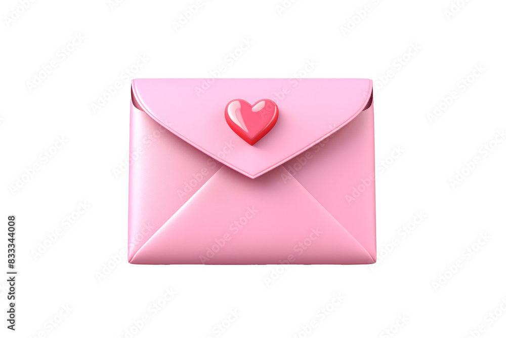 a pink envelope with a heart on it a pink envelope with a heart on it