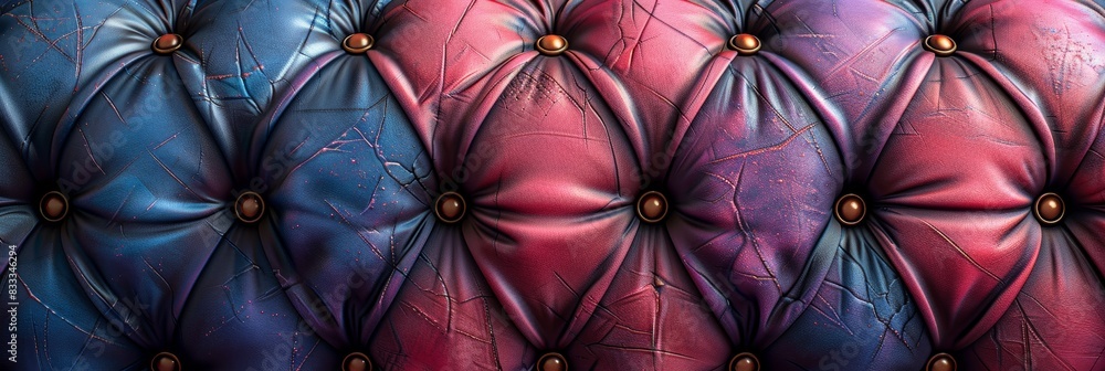 Violet and electric blue leather texture close-up Violet and electric blue leather texture close-up