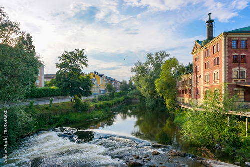 View of a building by the stream © niklas storm