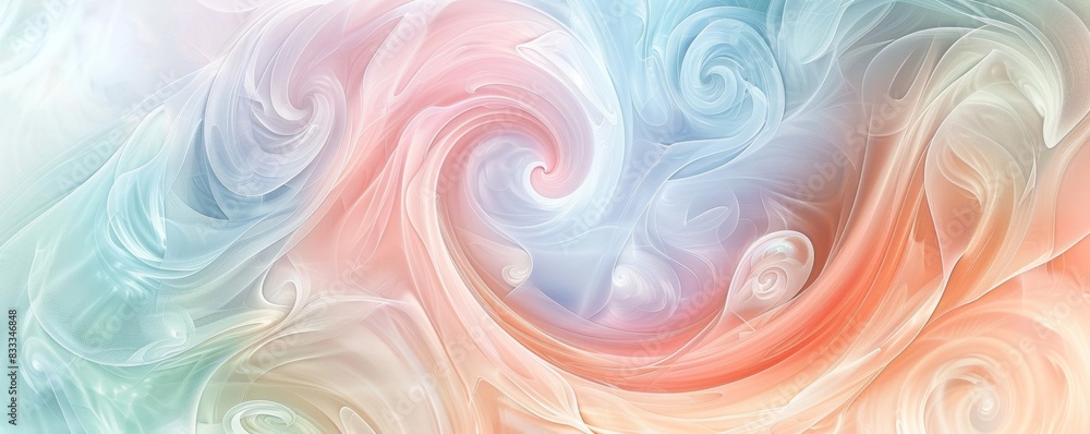 In this abstract background Soft pastel colors and swirling patterns create a calm and elegant design. In this abstract background Soft pastel colors and swirling patterns create a calm and elegant design.