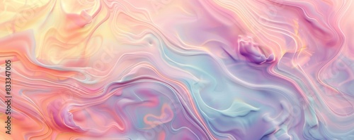 Wallpaper Mural In this abstract background Soft pastel colors and swirling patterns create a calm and elegant design. Torontodigital.ca
