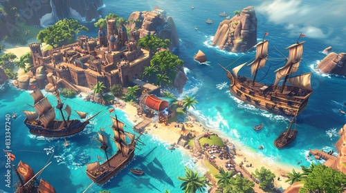 Experience the thrill of high-stakes tower defense gameplay in a pirate-themed adventure where players defend ancient ruins filled with untold riches from waves of greedy treasure hunters and rival photo