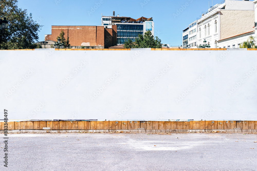 Obraz premium Street Outdoor Hoarding Poster City Mockup Template