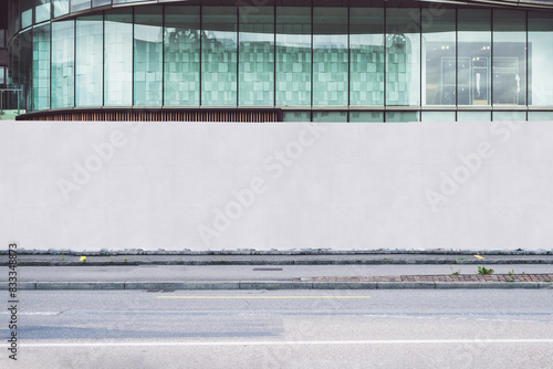 Street Outdoor Hoarding Poster City Mockup Template