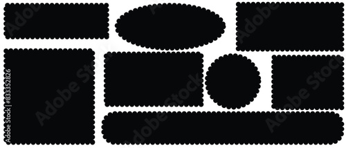 Fényképezés Scallop edge border and frame