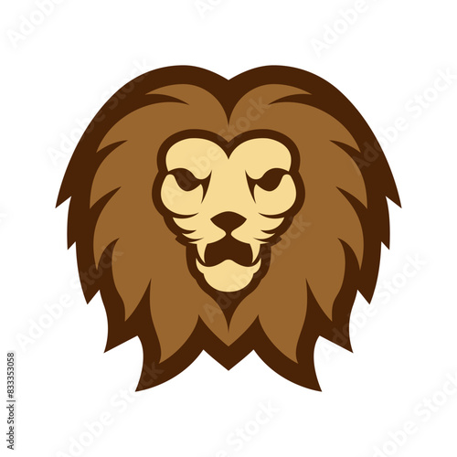 Elegant and dignified lion head logo design