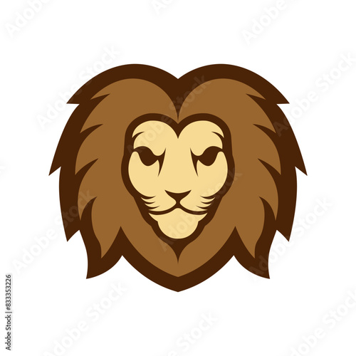 Elegant and dignified lion head logo design