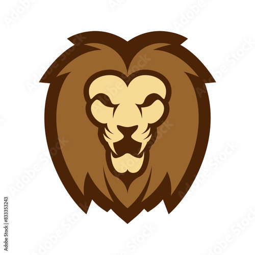 Elegant and dignified lion head logo design