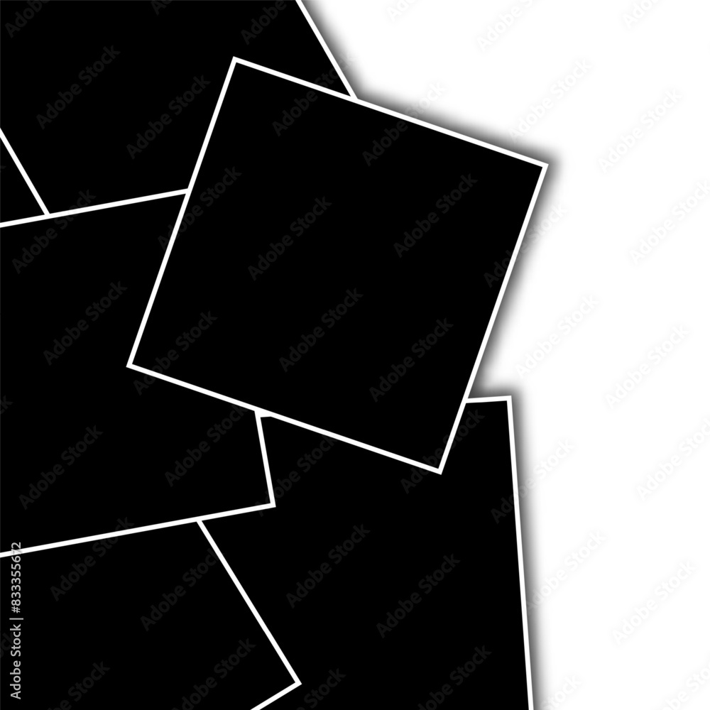 Background of realistic vector photo frames. Template retro photo design, Vector illustration Background of realistic vector photo frames. Template retro photo design, Vector illustration
