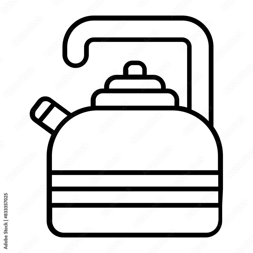 Obraz premium Kettle icon. outline icon