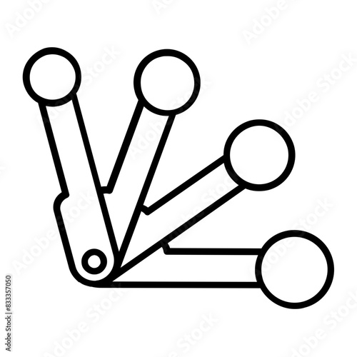 Measuring Spoons icon. outline icon