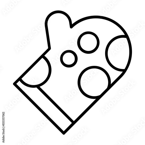 Mitten icon. outline icon