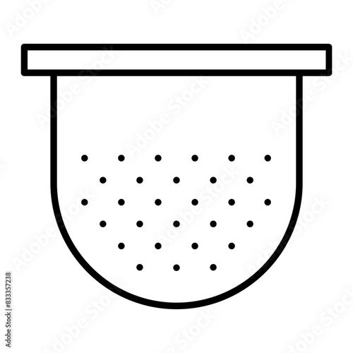 Strainer icon. outline icon